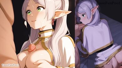 Frieren Hentai animation - Sousou no Frieren big tits blow job animation