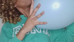 TheeMistressFox Sweater amp Pastel Puff Balloon Inflate amp Tie Tease