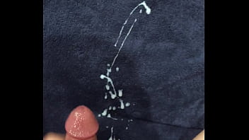 sperm on a blue towel