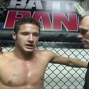 Stacy Adams hops on the winner&#039;s cock in the MMA cage and swallows his cum