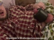 Auto Stroker makes me cum on my own face