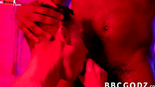 Interracial Pounding - Black Guy Dominates Petite White Boy In Hardcore Sex
