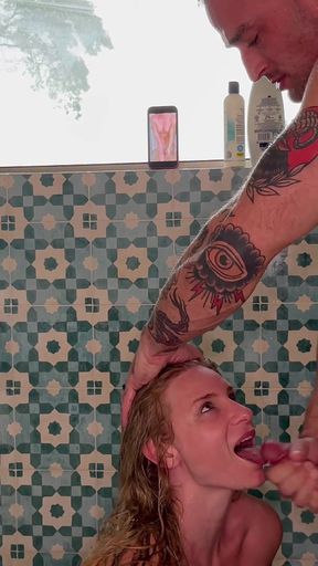 Bg Shower Sex and Facial