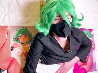 Tatsumaki Stuck in Wall Cosplay - Twat Filled with Creampie