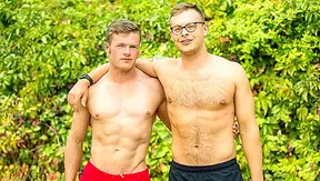Two Hung Jocks Go Wild Bareback — Pure Raw Gay Lust CorbinFisher 18+