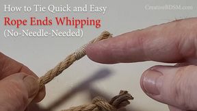 Whipping Rope Ends (Jute or Hemp) Without a Needle - Shibari