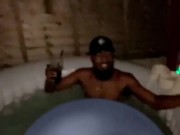 DL ONLY FANS STAR HOEDADDY6 GETS WET IN THE JACUZZI BBC BBD LIGHTSKIN GUY
