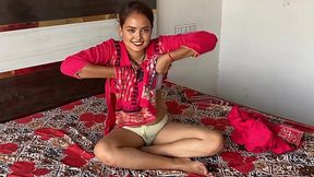 I flood my young desi stepsister with cum