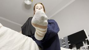 Sniff and lick my socks!