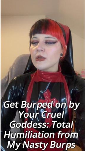 Pathetic Faces Make Perfect Burp Targets 🖤 | Filthy 3min Goddess Degradation