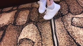 Foot Fetish Sneakers Sock and Bare Feetsfw
