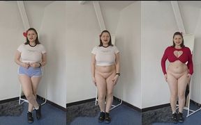 Your New Roommate Bottomless Nudist Showing You New Tops