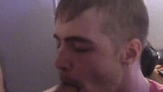 Petite Blonde Babe Gets Drilled From Behind With A Big Dick And Swallow His Load