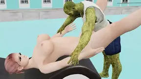 Zombie monster takes the biggest fucking dick