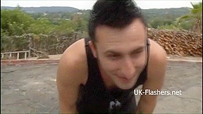Bikini carwash of busty blonde turns into lesbian kissing and hardcore public sex with big titted babe fucked outdoors