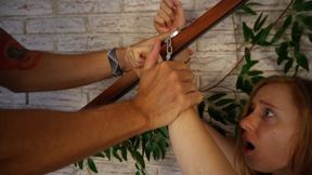 Rika in Black Stockings - Handcuffed Bondage, Vibrator Tease & Intense Orgasms FHD