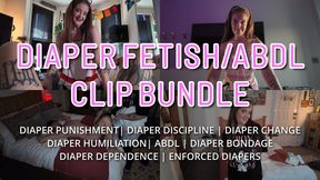 [OVER 50% OFF] 11 CLIPS FOR 1 PRICE - Diaper Fetish & ABDL Compilation (Featuring iWantMommySabrina & Teddy Dredd) [WMV]