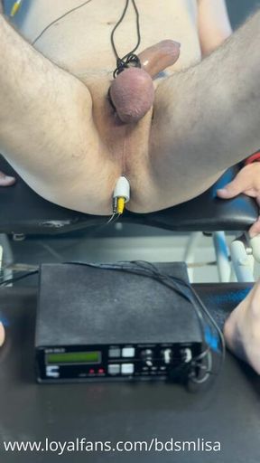 Dominatrix Lisa Warms Up Her Sub’s Nipples for Electro Games Part.2