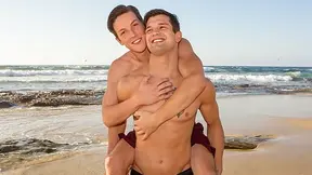 Brysen and Cole enjoying acrobatic anal, all sweaty