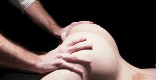 Naked boy lets dominant male lick his ass before a merciless fuck