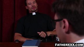 FatherXXX.com - Matthew Steel and father Matheuz Henk's divine dick