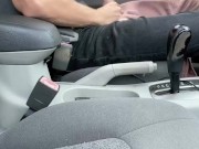 Teenager Jerks Off in his Car, Couldn’t Wait to Cum