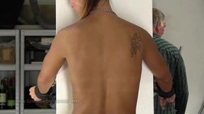 Victoria,one naughty gal gets punishment in the form of bare-back whip