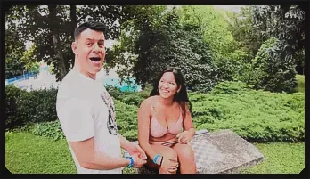 Stacy Cruz Threesome Blowjob with Two Big Dicks