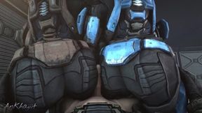 No Staring! (halo: Reach Kat Anal Sfm Animation) - Car Toon