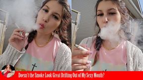 Doesn't the Smoke Look Great Drifting Out of My Sexy Mouth?