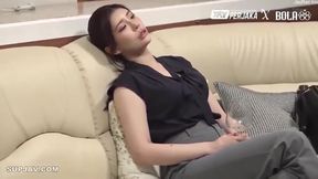 Watch this stunning Indonesian babe with big tits take a hard pounding and a messy facial