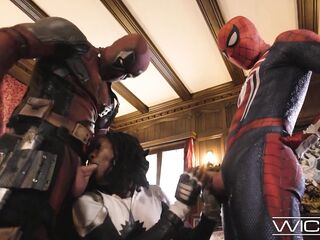 Nasty - SPIDEYPOOL RETURNS With Deadpool And Spiderman SCREWING Monica Rambeau Hard