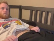 Masc Ginger Straight To Bed And Jerks After Work