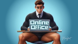 STEP GAY DAD - THE ONLINE OFFICE - CAUGHT JERKING DURING A ONLINE MEETING WITH MY BOSS!