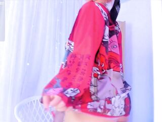 Hot red-haired Latin chick looks spectacular in her ebony underware whilst modeling on the tube