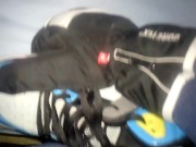 Cum on DC Spartan with Gloves