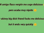 Amigo precoz me hace el amor delicioso pero acaba adentro muy rapido :(