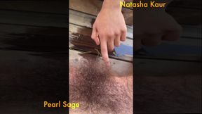 Vertical Pissing POV: Peeing on Our Hairy Pussies and Orgasm