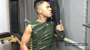 guyzin2rubber, rubber s in their jeans