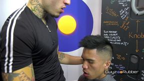 guyzin2rubber, rubber s in their jeans