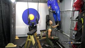 guyzin2rubber, rubber s in their jeans