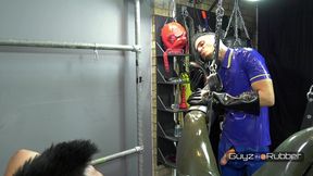 guyzin2rubber, rubber s in their jeans