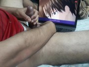 Me masturbé y no mr aguanté tanta leche