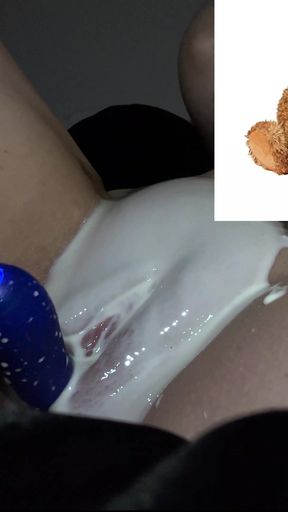 MY STEPSISTER HOME ALONE &amp; MASTURBATES WITH YOGURT-AMATEUR ARABIAN SNOWWHITE-KINKY FOOD FETISH PORN USA LOS ANGELES   Clip 1