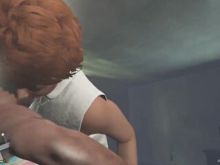 Patricia Sneaky Cheating! Trevor screwed her thick and curvy butt! mother I'd like to fuck GTA Free Porn