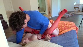 stepmom teaches stepson how to have sex but he keeps fucking the wrong hole