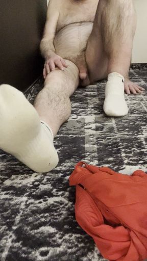 Coach Karl Feet White Socks and Bare Balls [5834]