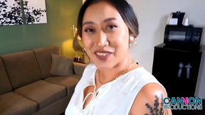 asian eith big booty selene sun comes over to get railed by cannon
