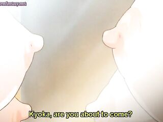 Busty manga babe gets clit rubbed - clip 1