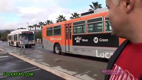 FUCK A FAN - John Sucks Own Cock w Sara Jay!